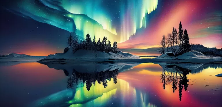 glimpse of the northern lights